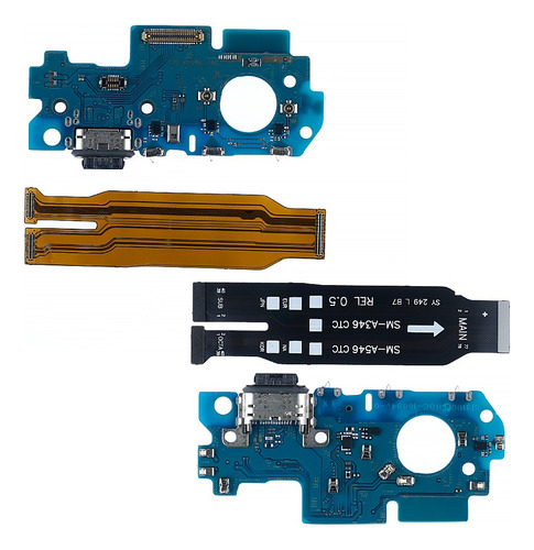 Flex Main + Centro De Carga Para Samsung Galaxy A34 5g A346