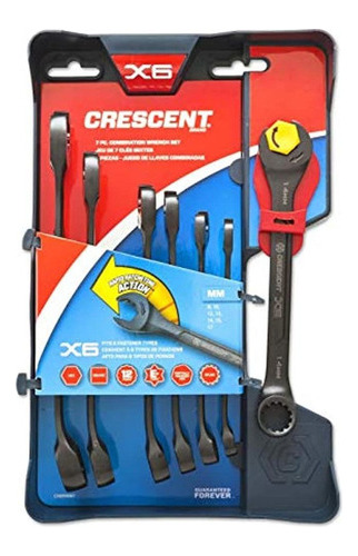 Crescent Cx6rwm7 X 6 Mm Juego De Llaves Combinadas Con Trinq