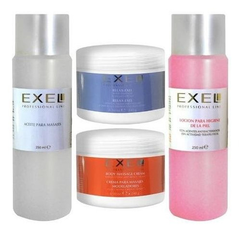 Kit Exel Para Masajes Cremas Lociones Kiniesiología 