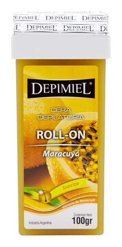Depimiel Cera Depilatoria Roll On Descartable Maracuya 100gr