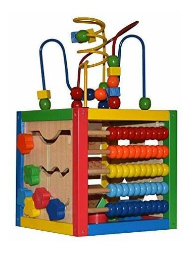 Imagen 1 de 4 de Play22 Activity Cube With Bead Maze - 5 In 1 Baby Activity C