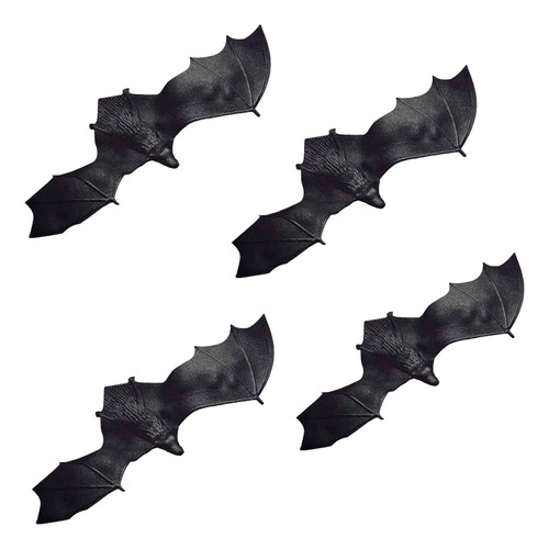 Kit 4 Morcego Brinquedo Enfeite Decoração Festa Halloween 