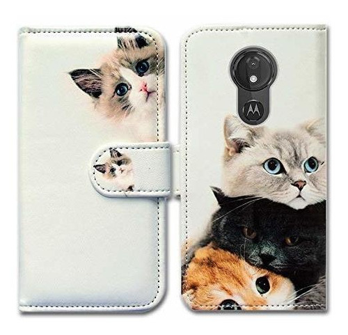 Moto G7 Power Wallet Case, Moto G7 Supra Case, Bcov Cute Bro