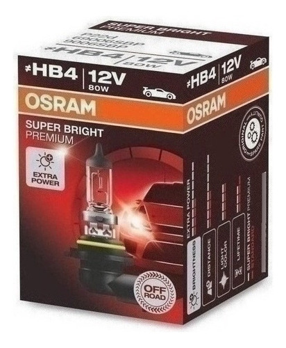 Bombillo Osram Hb4 9006 80w Super Bright Premium Off Road