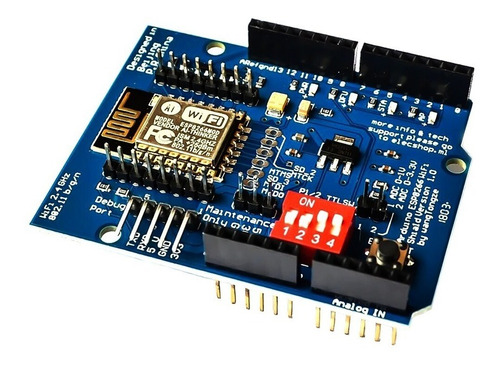 Tecneu Módulo Shield Wifi Esp8266 Para Arduino Uno, Mega