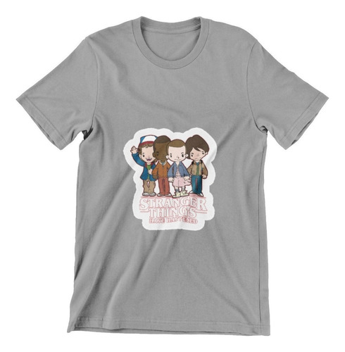 Polera Unisex Stranger Things Once Serie Sticker Algodon