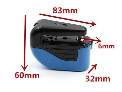 Imagen 2 de 5 de Traba Discos Candado Con Alarma Lk 699 Motos- Bicicleta