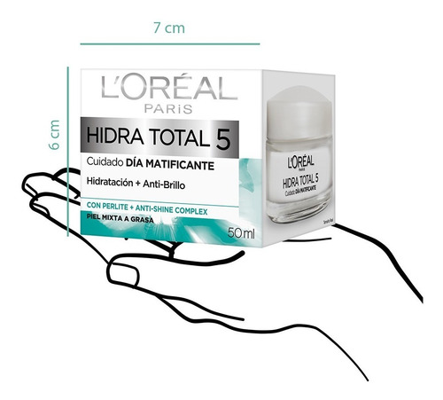 Crema Facial L'oréal Paris Matificante Hidratante 50 Ml
