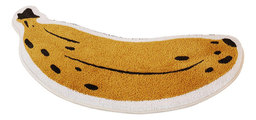 Alfombra De Baño Con Forma De Plátano, De Secado Rápido,