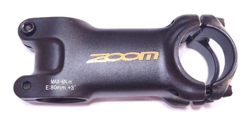 Stem Potencia Avance Zoom 80mm Aluminio 1 1/8  31,8mm +3º