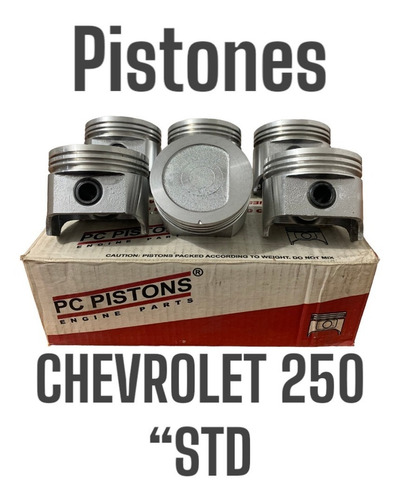 Juego De Pistones Chevrolet 250 Std