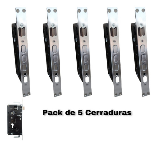 Pack De 5 Cerraduras Para Puertas Chinas - Tipo Multilock 
