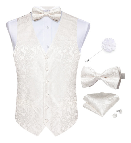 Chaleco Para Hombre, Vestido Formal Blanco, Traje De Fiesta