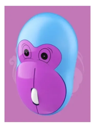 Mouse Inalámbrico Silencioso Con Diseño De Mono