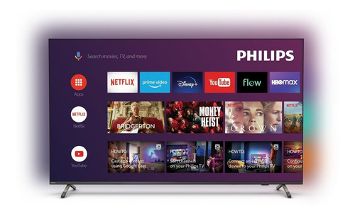 Imagen 2 de 6 de Smart TV Philips 55PUD7906/77 LED Android 10 4K 55" 110V/240V