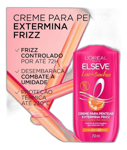 Kit Elseve Liso Dos Sonhos 2 Sh 400+cond+cr Trat+cr Pent+ser