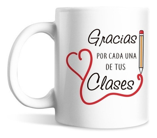 Taza Profesor Gracias Por Cada Una De Tus Clases