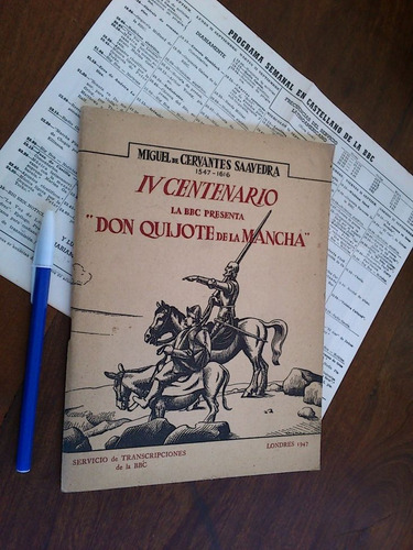 Bbc Londres Transmisión Radial De Don Quijote De La Mancha 