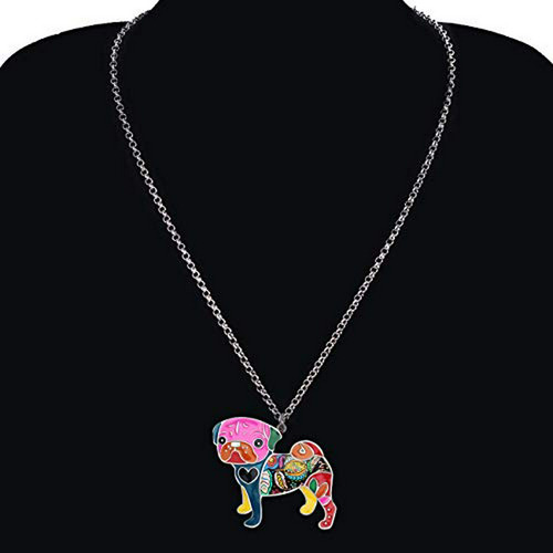 Collar Corazón Pug Bulldog 18