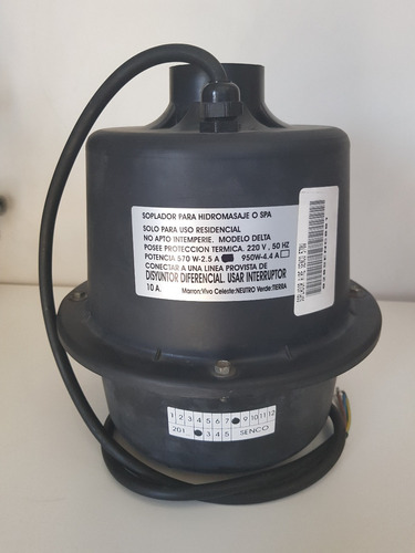 Soplador Hidromasaje Senco 570w Hidraulica Rubber