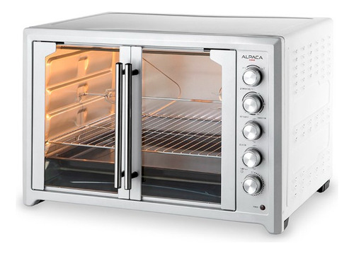 Horno Mesa Eléctrico Alpaca 100l Doble Puerta Spiedo 2000w  