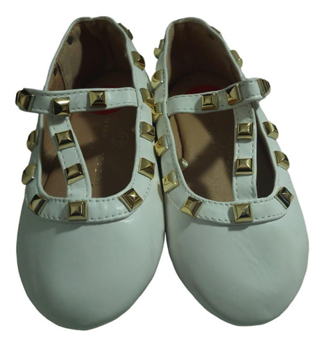 Zapatos Blancos Coquetos Para Niña Talla 6