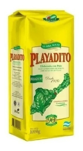 Yerba Playadito 1000gr Sin Tacc Pack X 10 Unidades