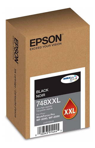 Cartucho preto Epson T748xxL120-AL Wf-6090 Wf-6590/vc