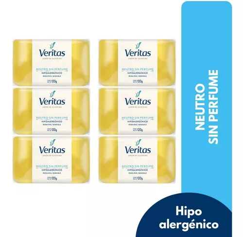 Jabón De Glicerina Veritas Neutro Sin Perfume x120gr