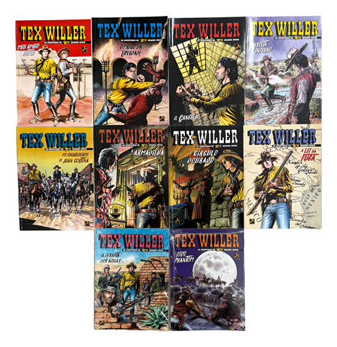 Kit Numero 5: 10 Gibis Tex Willer Capas Diferentes (novo)