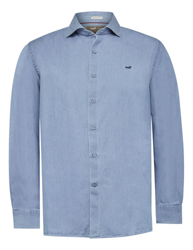 Camisa Algodón Orgánico Hombre Chambray Azul Rockford