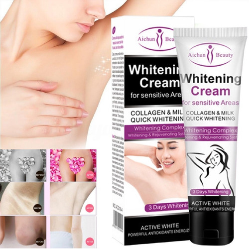 Imagen 5 de 5 de Crema Blanqueadora Aclarante Axila Zona Íntima Cuello Eficaz