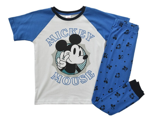 Pijama Rostro Mickey Mouse De Disney Para Niños Premium 