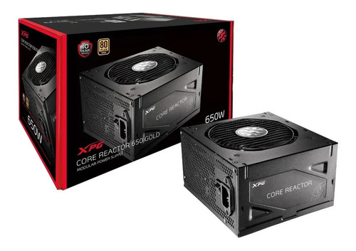 Imagen 1 de 6 de Fuente De Poder Xpg Core Reactor 650w 80 Plus Gold