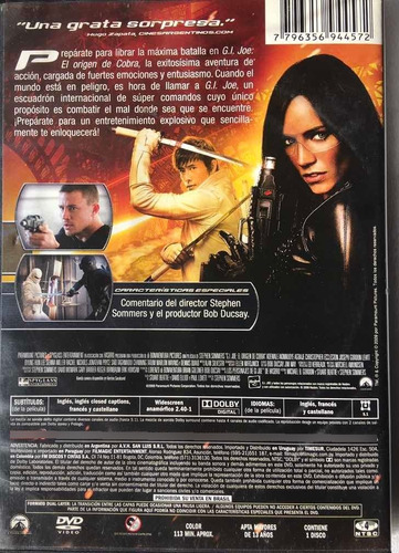 G.i. Joe El Origen De Cobra Dvd Usado Zona 4