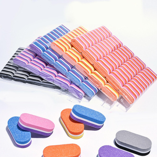 Mini Limas Y Pulidores Para Uñas, 50 Uds., Uso En Salón De