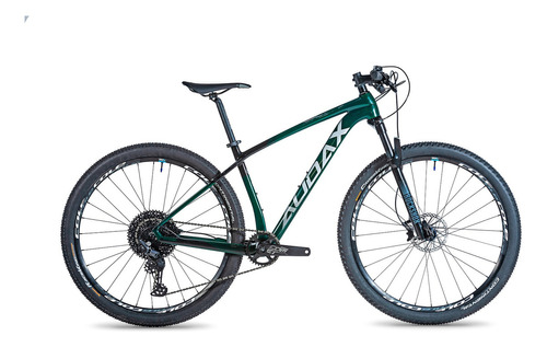 Bicicleta Aro 29 Audax Auge 555 1x12 Carbono Mtb Cor Verde-escuro Tamanho Do Quadro 19