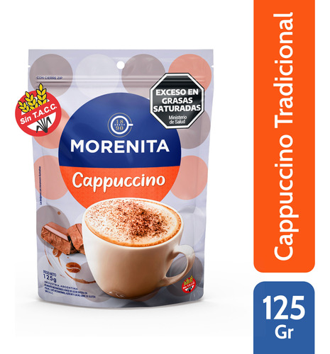 Morenita Café Cappuccino Instantaneo Doypack Sin Tacc 125 Gr