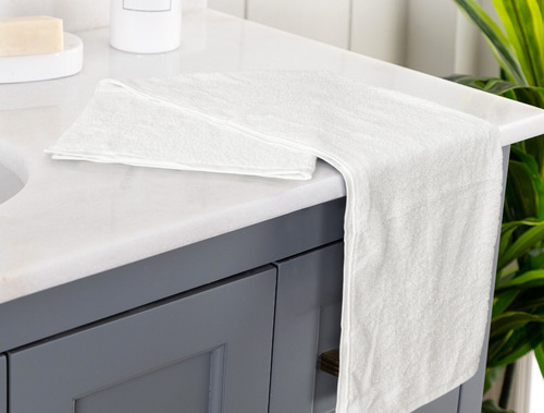 Toalla Baño Hotelera De 130x70 410 Gramos Cottonella 36 Pzas Color Blanco Th-baño130cot