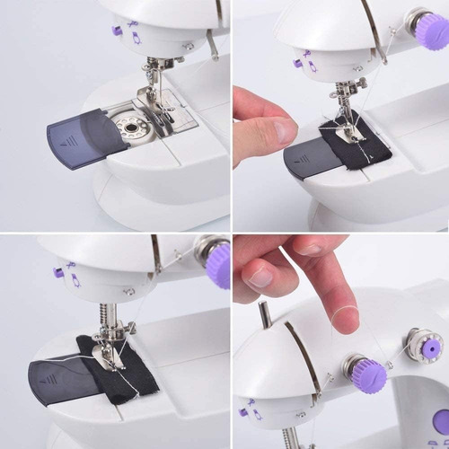 Mini Máquina De Costura Elétrica Portátil Com Pedal110v/220v