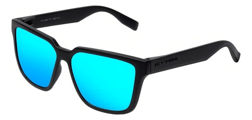 Anteojos de sol Hawkers Lifestyle Motion diseño Carbon Black Clear Blue armazón negro y lente azul