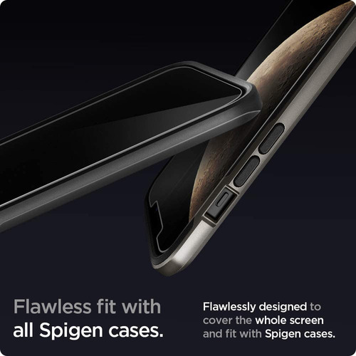 Vidrio Templado Spigen iPhone 12/12 Pro Antispy (x2u)