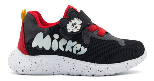Tenis Casual Para Niño Disnye Mickey Mouse Negro 15-21