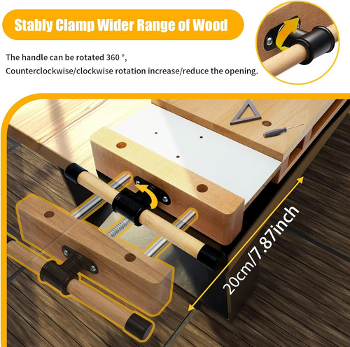 Banco De Trabajo Portátil De Madera Con Clips Y Bloques De L