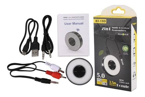 Transmisor-receptor 2 En 1 De Audio Bluetooth 3.5m Wireless 