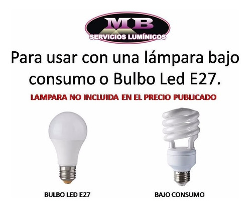 Imagen 3 de 6 de Lampara Escritorio Con Pinza E27 Para Lampara Bulbo Led 220v
