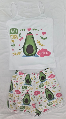 Pijama De Aguacatito  Short Y Blusa