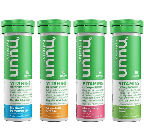 Nuun 40 Tabletas Electrolitos Vitaminas Varios Sabores 