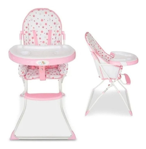 Cadeira Alimentação Flash Baby Style Cor Rosa