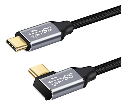 Cable Usb C De Ángulo Recto Sincronización De Datos De 2m